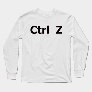 Ctrl Z Long Sleeve T-Shirt